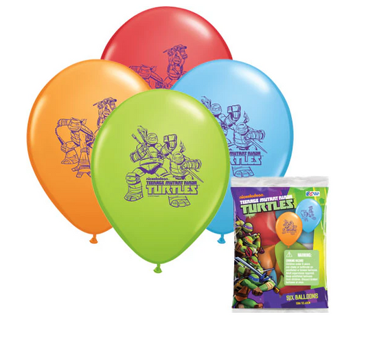TMNT Latex Balloons - 6pk.