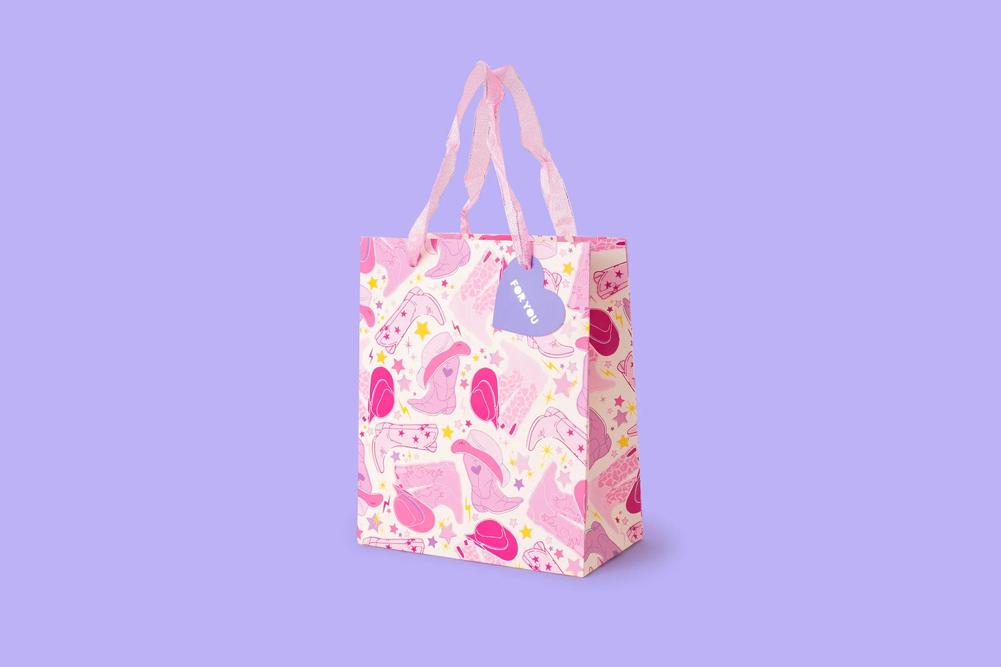 Cowgirl Pink Gift Bag - Medium