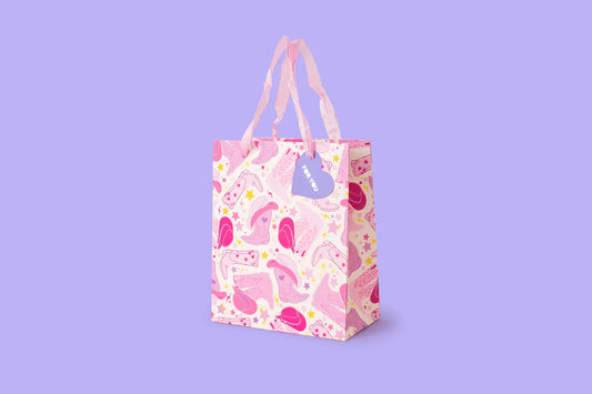 Cowgirl Pink Gift Bag - Medium