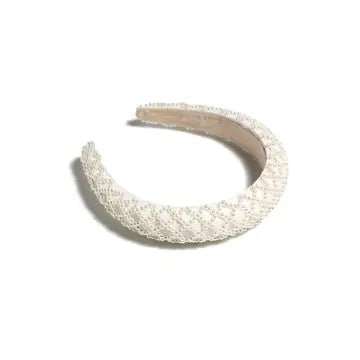 Ivory Pearl Head Band