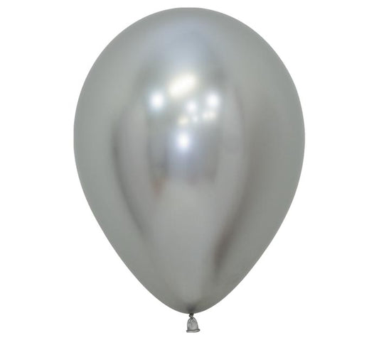11" Reflex Silver Balloon