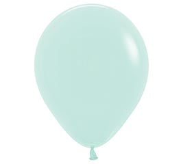 11" Pastel Matte Green Balloon