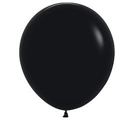 18" Deluxe Black Balloon