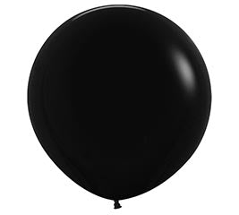 24" Deluxe Black Balloon