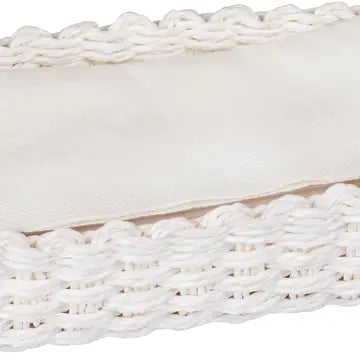 White Napkin Basket