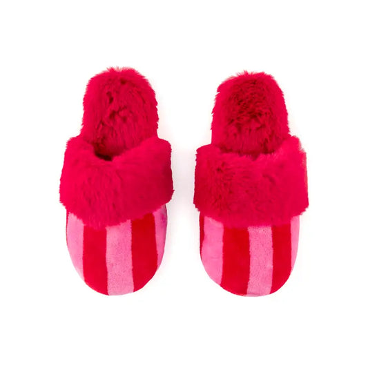 Pink Stripped Slippers