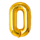 Gold 34'' Number Zero Balloon