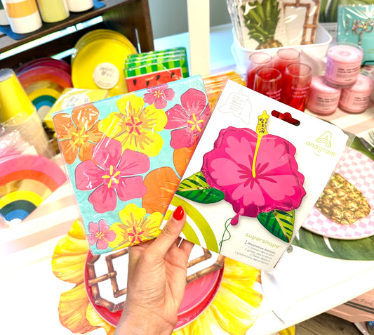 Hibiscus Colorful Napkins 18pk
