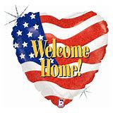18" Welcome Patriotic Heart