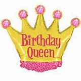 36" Birthday Queen Crown Balloon