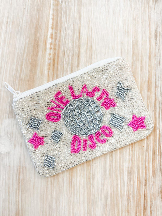 Beaded One Last Disco Coin Purse