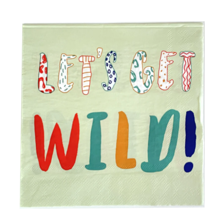 Let's Get Wild Lunch Napkin