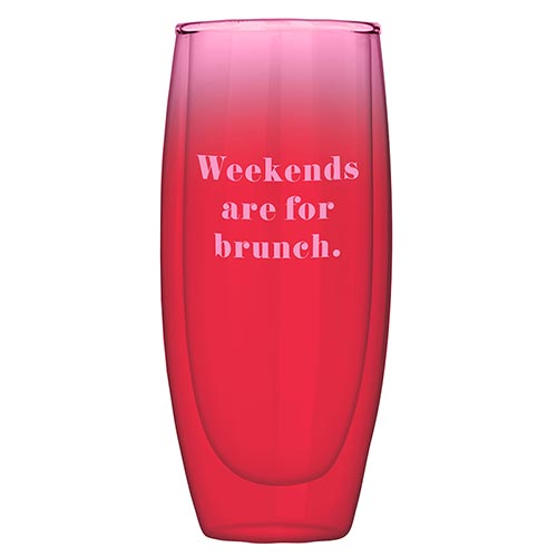 Weekends Are For Brunch Champagne Glass