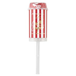 Striped "Cue the Confetti" Confetti Popper