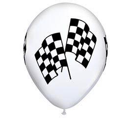11" Race Flags Balloon