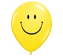 11" Yellow Smily Face Balloon