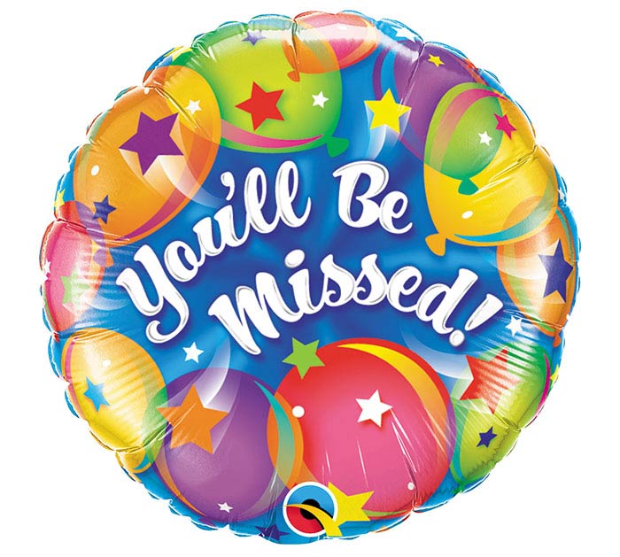 18" You'll Be Missed Balloon