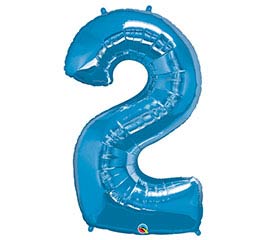 40" Sapphire Number Balloon