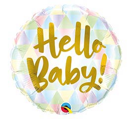 18" Hello Baby Balloon