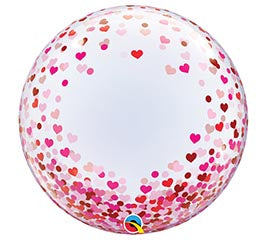 24'' Red Pink Hearts Balloon