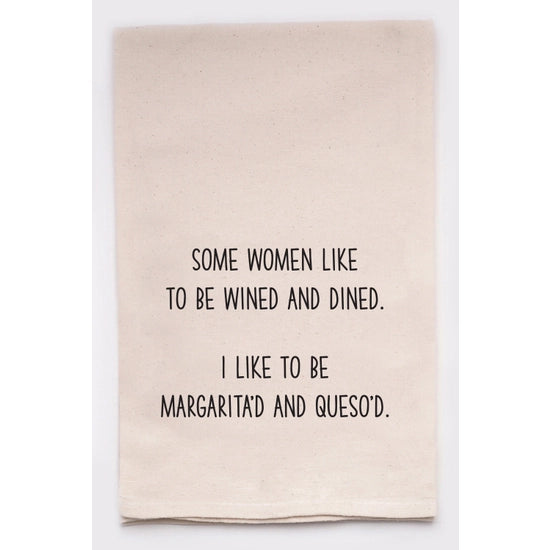 'Margarita'd & Queso' Tea Towel