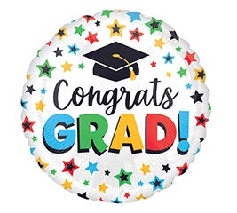 09'' Multi Colored Grad Balloon