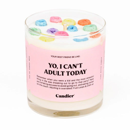 Can't Adult Cereal Candle