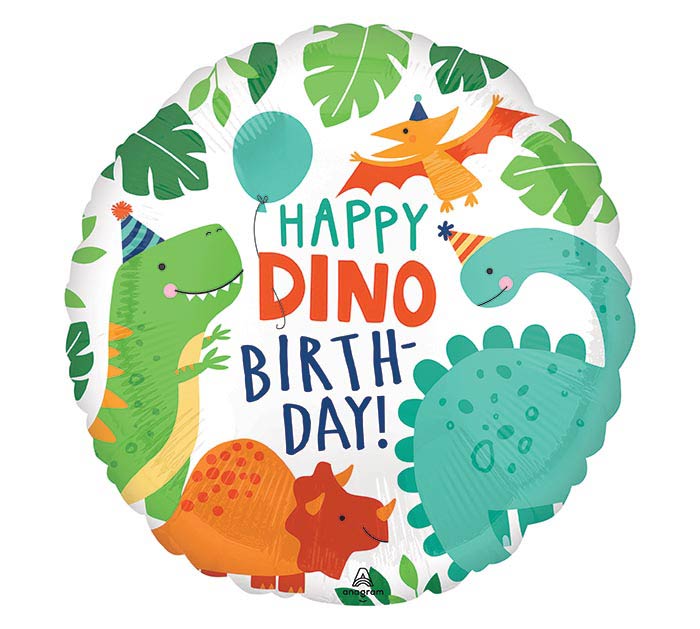 17" Dinomite Happy Birthday Balloon