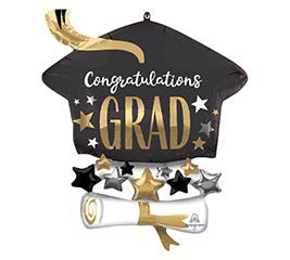 25" Satin Graduation Cap Balloon