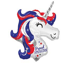 14" Proud Americorn Balloon