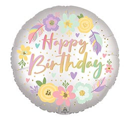 18" Boho Birthday Balloon