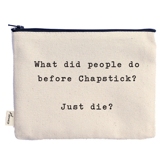 'What Did People Do' Pouch