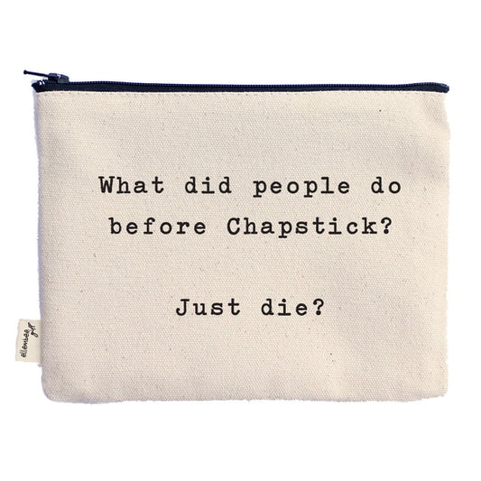 'What Did People Do' Pouch