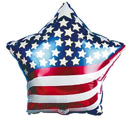18" Patriotic Star Balloon