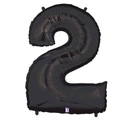 40" #2  Black Balloon