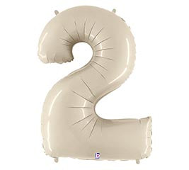 34'' Number Two White Sand Balloon