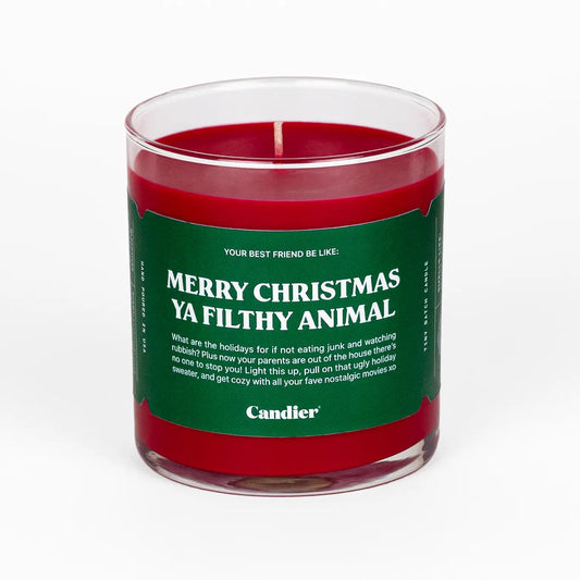 Merry Christmas, Ya Filthy Animal Candle