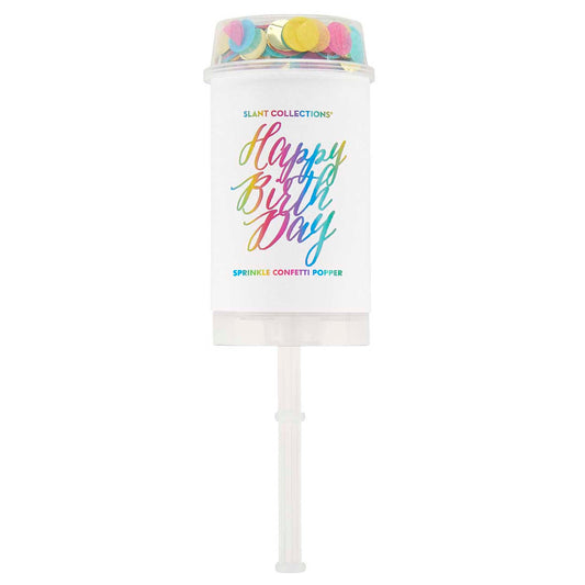 Rainbow HBD Confetti Popper