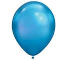 11" Chrome Blue Balloon