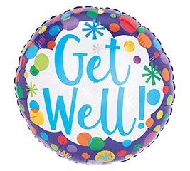 17" Get Well Soon with Dots