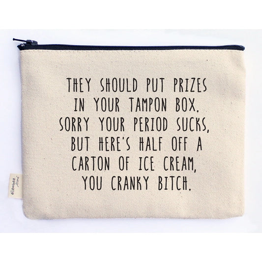 'Prizes in your Tampon Box' Pouch