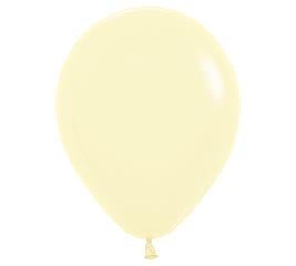 11" Pastel Matte Yellow Balloon