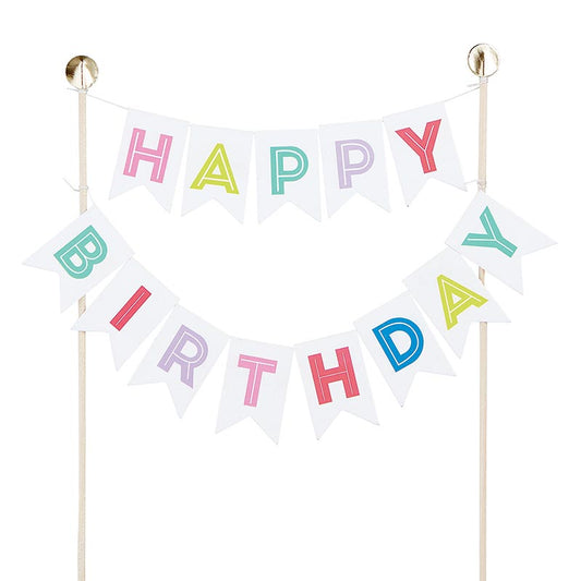 Birthday Garland Cake Topper