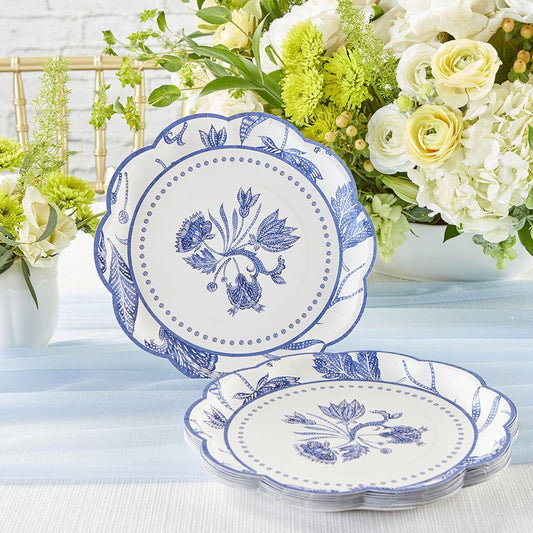 Blue Willow Large Paper Plates- 16 pk