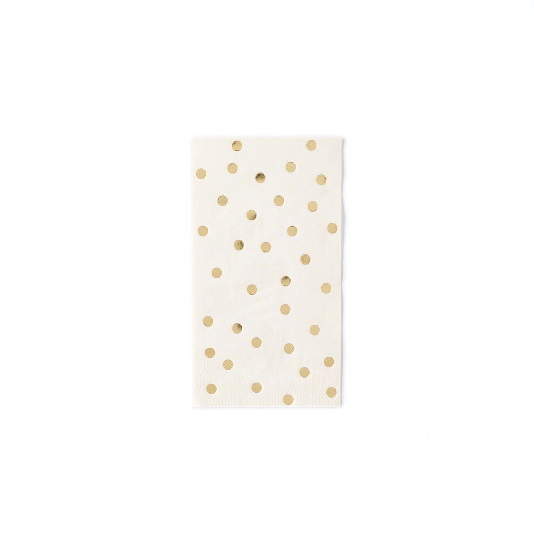 Cream and Gold Polka Dot Napkins- 18 pk