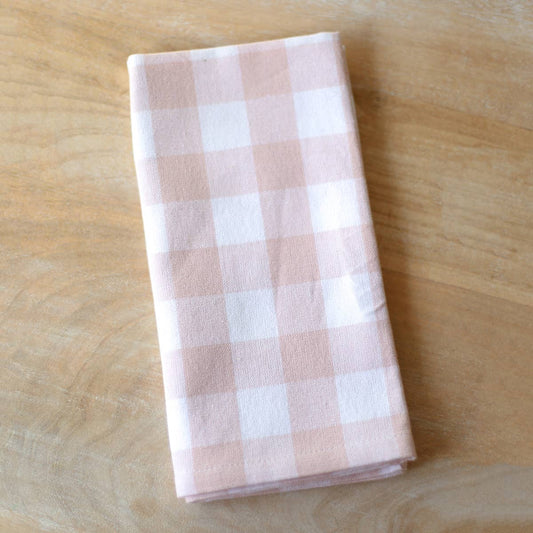 Pink Gingham Napkin