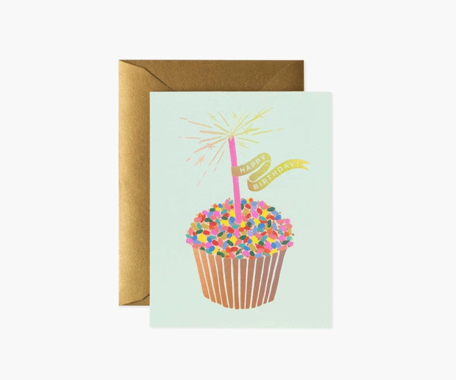 Cupcake 'Happy Birthday' Card