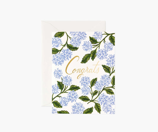 Hydrangea 'Congrats' Card