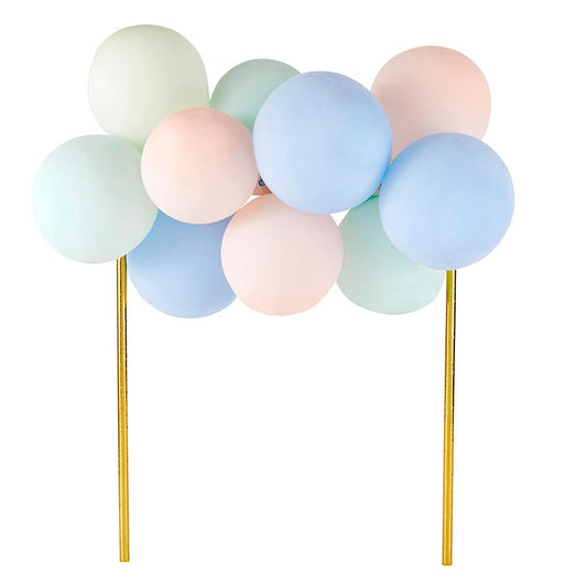 Pastel Balloon Cake Topper