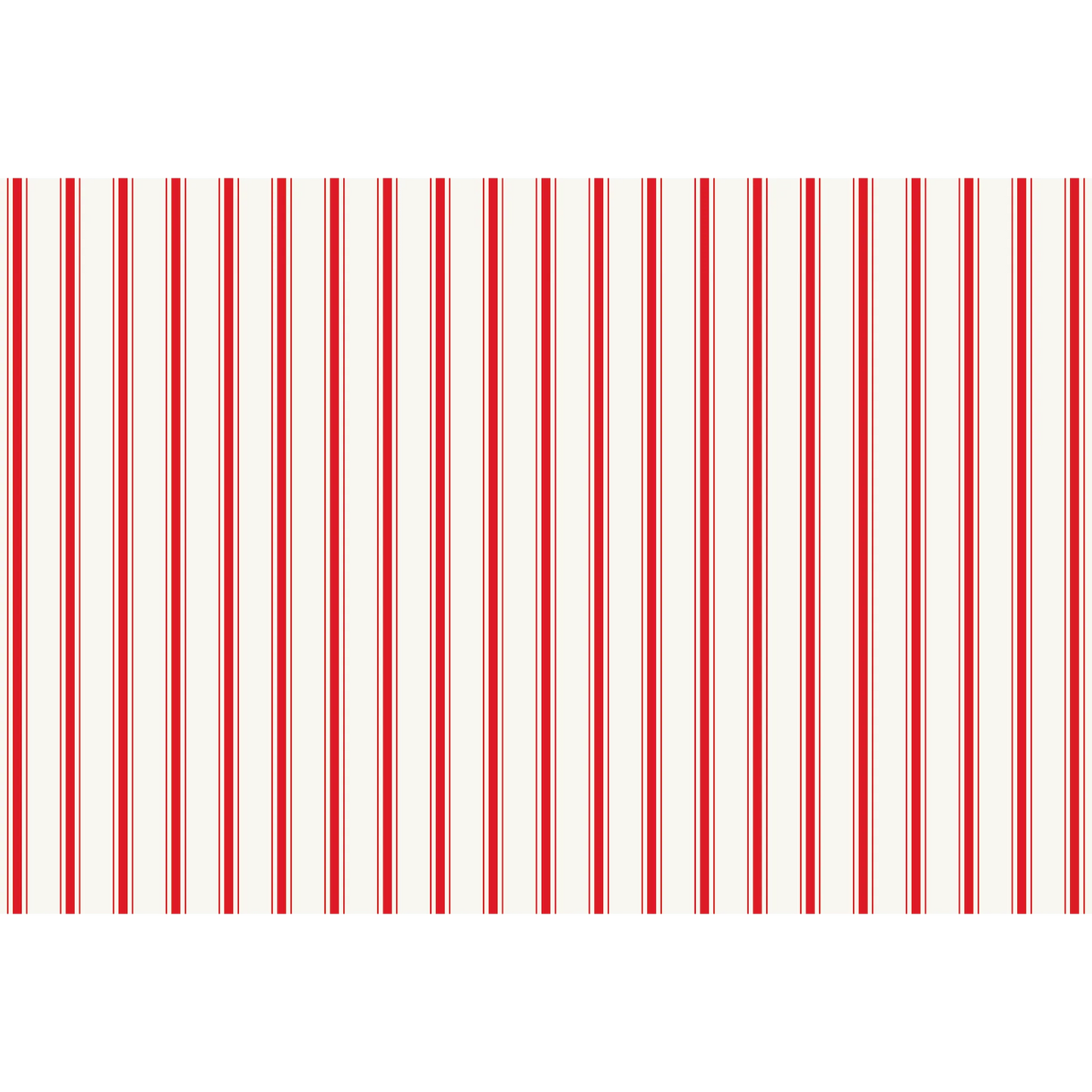 Red Ribbon Stripe Placemats- 12 sheets